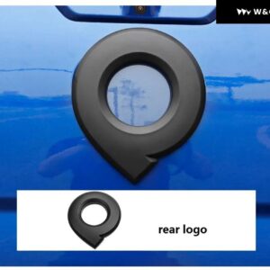 カー スタイリング オートアクセサリー リアランプ カバー グリル GREATWALL POA ピックアップ カーハンドルボウル サイドミラー カバー 2020 2021 - 1PCS-Rear