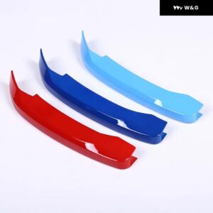 BMW X1 F48 2016-2022 ABS シルバー カーフロント グリル ストライプカバー グリッド ストリップ クリップ トリム カバー カーアクセサリー - 16-19