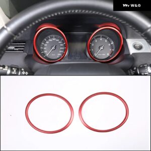 カーボンパターン ダッシュボード 計器 パネル 装飾 カバー ランドローバー レンジローバー イヴォークL538 2012-18 LHDアクセサリー - Aluminum RED