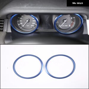 カーボンパターン ダッシュボード 計器 パネル 装飾 カバー ランドローバー レンジローバー イヴォークL538 2012-18 LHDアクセサリー - Aluminum BLUE