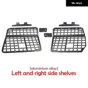 合金 吊り下げネットモデル 収納 ラック 三菱 パジェロ アクセサリー トランク テールウィンドウ トランク 収納 スペースを増やす - 6pcs v31v33v43