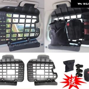 合金 吊り下げネットモデル 収納 ラック 三菱 パジェロ アクセサリー トランク テールウィンドウ トランク 収納 スペースを増やす - A 5pcs