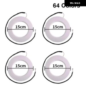 18/22IN1 車用 LED アンビエントライト RGB 64色 ネオンアプリ 汎用 インテリア アクリルストリップ オートデコレーションランプキット 12V デュアルゾーン - 4pcs speakers