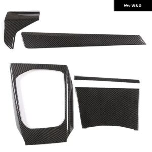 BMW 3シリーズ 4シリーズ G20 G21 G22 2020-2022 ABSカーボンカーギア パネル カバー インテリア キット トリム ステッカー カーアクセサリー - Carbon Fiber(ABS)2