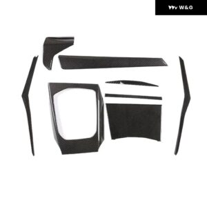 BMW 3シリーズ 4シリーズ G20 G21 G22 2020-2022 ABSカーボンカーギア パネル カバー インテリア キット トリム ステッカー カーアクセサリー - Carbon Fiber(ABS)5