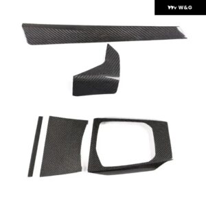 BMW 3シリーズ 4シリーズ G20 G21 G22 2020-2022 ABSカーボンカーギア パネル カバー インテリア キット トリム ステッカー カーアクセサリー - Carbon Fiber(Real)