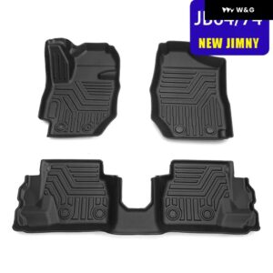 防水 フロアマット スズキ ジムニー TPEマット ラグジュアリーサラウンドカーペット 右左ラダー AT MT インテリア アクセサリー 2019~2021 - Left rudder AT
