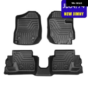 防水 フロアマット スズキ ジムニー TPEマット ラグジュアリーサラウンドカーペット 右左ラダー AT MT インテリア アクセサリー 2019~2021 - Right rudder MT