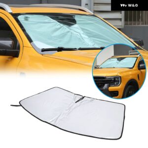 折りたたみ 式車 フロントガラス サンシェード サン バイザー フォード レンジャー2015-20214 プロテクター 反射カバー ブロックUV光線キット - 1pcs Style B