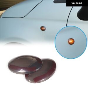 ABSブラック車 テールライト カバー リアランプ シェード フィアットアバルト595 695 500 2016-2024スモークブラック ヘッドライト 装飾 カバー - 5