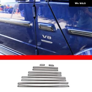 メルセデスベンツ G クラス W463 2019-2024 ABSカーボン車内 外装 装飾 パネル ステッカー カーアクセサリー - 9