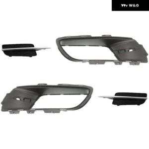 BMW X5 E70 2007 2008 2009 2010 フォグランプ カバー 車用 フォグランプ ベントベース オートフロント バンパー グリル ドライビング フォグランプ - 4 Pcs Left Right