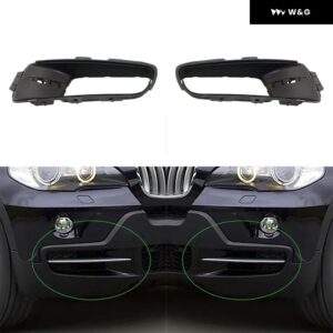 BMW X5 E70 2007 2008 2009 2010 フォグランプ カバー 車用 フォグランプ ベントベース オートフロント バンパー グリル ドライビング フォグランプ - 2 Pcs Left Right 01