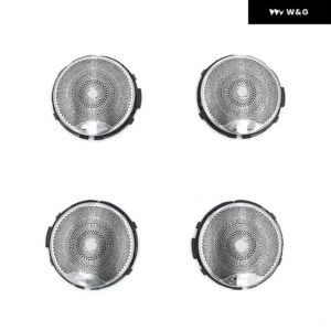 車用 スピーカー カバー ロゴ付き メルセデスベンツ W213 W205 GLC AMG E C フロントリア ドア ツイーター トリム ステッカー シルバーメタル 交換 - 4 PCS