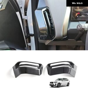 ABSカーボン カー ダッシュボード エアコン 吹き出し口 フレーム カバー BMW X3 G45 2025+ サイド エアベント 装飾 カバー アクセサリー - Style A1