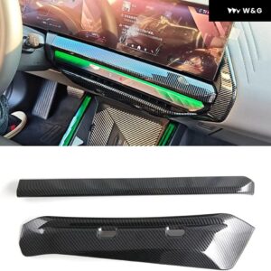 ABSカーボン カー ダッシュボード エアコン 吹き出し口 フレーム カバー BMW X3 G45 2025+ サイド エアベント 装飾 カバー アクセサリー - Style C1