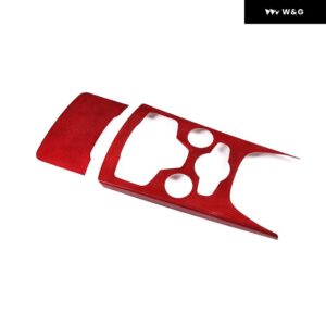 ABSカーボン 車用センターギア パネル コントロール パネル トリム 内装 装飾 カバー アルファロメオ ステルヴィオ 2020 2021 2022 - Red Dry Carbon