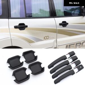 三菱 パジェロ ドアボウル ステッカー V97 V93 V73 ABSカーボン カーハンドル フレーム カバー トリム 4個 装飾 カーアクセサリー - Combination 3