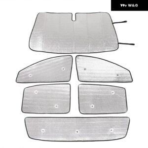 6個 車用 フロントガラス フルウィンドウガラス 日よけ パラソル フォード レンジャー ワイルド トラック 2015-2022年式 内装アクセサリー - Style 1