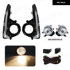 トヨタ ヴィッツ ヤリス 2018 2019 2020 フロント フォグランプ DRL デイタイム ランニングライト ヘッドライト スイッチワイヤーカバー アクセサリー付き - Halogen