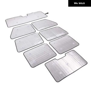 メルセデスベンツ G クラス W463 04-18 アルミホイル フロントガラス 断熱カーテン 遮光 日焼け止め パネル カーアクセサリー - 8 pcs