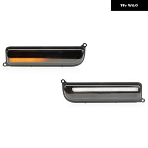 97-01 XJ シグナルライトコンボ スモーク バンパー LED パーキング /ウィンカー+コーナーフェンダー サイドマーカーランプ ジープ チェロキー XJ 1997-2001 - Smoked Turn Signal