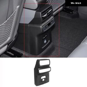 アウディ Q4 E-TRON 2021 - 24 2025 ギア シフト パネル カバー カップ ホルダー ステッカー インテリア スタイリング アクセサリー - air outlet panel