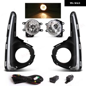 車用フロント バンパー フォグランプ トヨタ ヤリス ヴィッツ 2018 2019 2020 USタイプ デイタイム ランニングライト フォグランプ フレーム カバー クロー - Halogen set