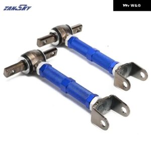 1ペア リア調整可能レーシングリアサスペンションキャンバー コントロール アームキット ホンダ シビック EP3 タイプR DC5 ES1 EP2 スポーツ EPCA7044 - Blue