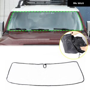 車用 フロントガラス サンシェード UV光線反射板 トヨタ FJクルーザー 2007-21 フロントウィンドウサンシールドカバー 折りたたみ 式反射サン バイザー - 1 PCS Style C