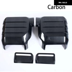 トヨタ ランドクルーザー 250 プラド LC250 2024 2025 リアビューミラー バイザー カバー 装飾 レインシェード フレーム カーアクセサリー - Carbon Mirror