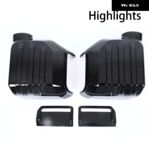 トヨタ ランドクルーザー 250 プラド LC250 2024 2025 リアビューミラー バイザー カバー 装飾 レインシェード フレーム カーアクセサリー - Highlights Mirror