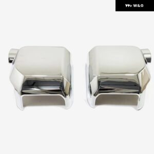 トヨタ ランドクルーザー 250 プラド LC250 2024 2025 リアビューミラー バイザー カバー 装飾 レインシェード フレーム カーアクセサリー - Chrome Mirror