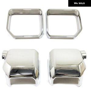 トヨタ ランドクルーザー 250 プラド LC250 2024 2025 リアビューミラー バイザー カバー 装飾 レインシェード フレーム カーアクセサリー - Chrome 4 set