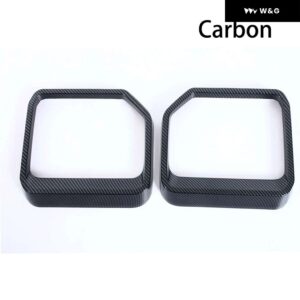 トヨタ ランドクルーザー 250 プラド LC250 2024 2025 リアビューミラー バイザー カバー 装飾 レインシェード フレーム カーアクセサリー - Carbon Mirror Visor