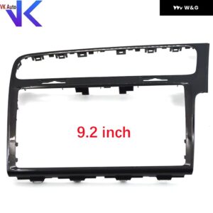 VW ゴルフ MK7 7.5 RHD 右ハンドル ピアノ塗装ブラック8インチと9インチスクリーン トリム フレーム ラジオ パネル エア アウトレット - 9.2 inch frame