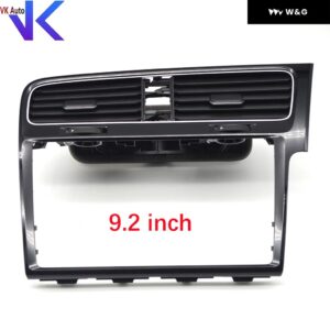 VW ゴルフ MK7 7.5 RHD 右ハンドル ピアノ塗装ブラック8インチと9インチスクリーン トリム フレーム ラジオ パネル エア アウトレット - 8 inch2