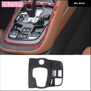 ABSカーボン 車用中央 制御 ギア パネル 装飾 ステッカー ジャガー F-TPYE 2013-2024 内装アクセサリー LHD - 5