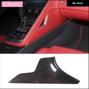 ABSカーボン 車用中央 制御 ギア パネル 装飾 ステッカー ジャガー F-TPYE 2013-2024 内装アクセサリー LHD - 9