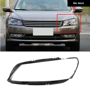 オートカーフロント ヘッドライト カバー ランプシェード ランプシェル ヘッドライト レンズ カバー VW パサート 2011-2015 - As Shown Left