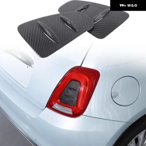 2PCS ABSブラック車 テールライト スロット パネル トリム フィアット500アバルト595 695 2016-2024 リアランプ スロットカバー 装飾 アクセサリー - Green