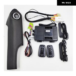 トヨタ プラド 2018-2022 車 アップグレード エンジン プッシュ ボタン スタート ストップ リモートキー スターター 自動キーレス エントリー - system with panel