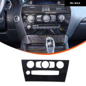 ABS カーボンパターン セントラ ル コントロール CD エア アウトレット パネル ステッカー BMW 6シリーズ E63 E64 630I 645CI 650I 2004-2009 - style B-1 NO DVD LHD