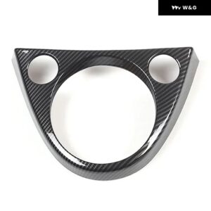 4タイプカラーABSカーセンター コントロール ギア シフター フレーム カバー トリム アクセサリーアバルト595 695 2016 -2023フィアット500 2011-23 - ABS Carbon