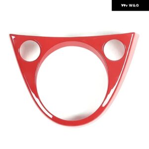 4タイプカラーABSカーセンター コントロール ギア シフター フレーム カバー トリム アクセサリーアバルト595 695 2016 -2023フィアット500 2011-23 - ABS Red