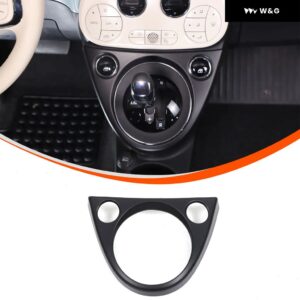 4タイプカラーABSカーセンター コントロール ギア シフター フレーム カバー トリム アクセサリーアバルト595 695 2016 -2023フィアット500 2011-23 - Matt black