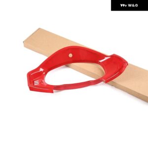 カーボン 車 ダッシュボード フレーム カバー トヨタ 86 GT86 スバル BRZ 2012-2020 計器スピード メーター フレーム 装飾 トリム - red