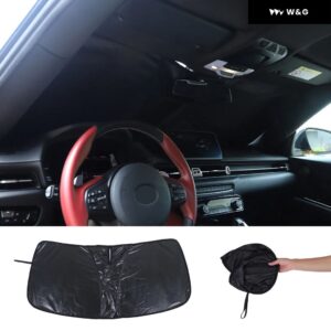 折りたたみ 式車 フロントガラス サン バイザー トリム トヨタ GRスープラMK5 A90 2019-2025 フロントガラス 紫外線 サン バイザー - 1 PCS Style D