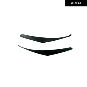 ホンダ アコード 8代目 フロント ヘッドライト ランプ アイブロウ モールディング カバー トリム ステッカー 2008 - 13 - Dumb Black