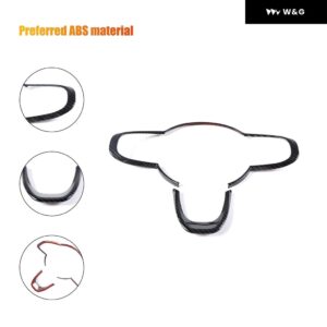 ST ABSカーボン ステアリングホイール ボタン 装飾 フレーム カバー フィアット500 2016-2023 ステアリングホイール トリム アクセサリー - ABS Carbon Style